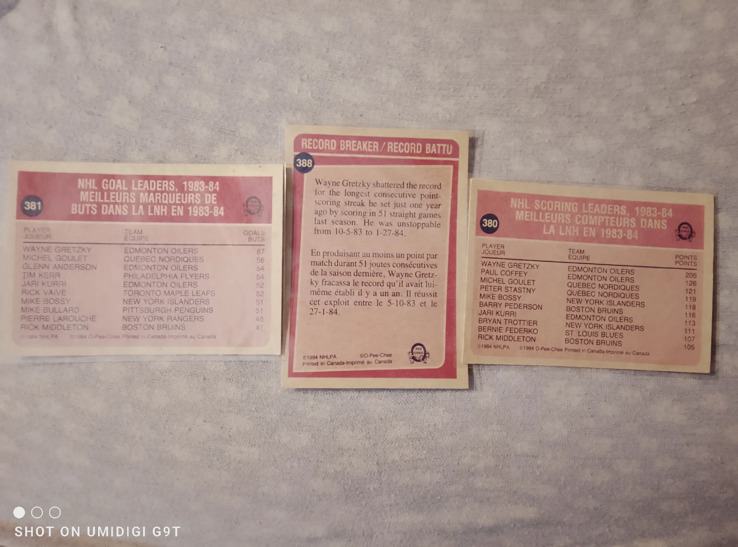 Wayne Gretzky 1983-84 NHL Hockey Cards - photo 2