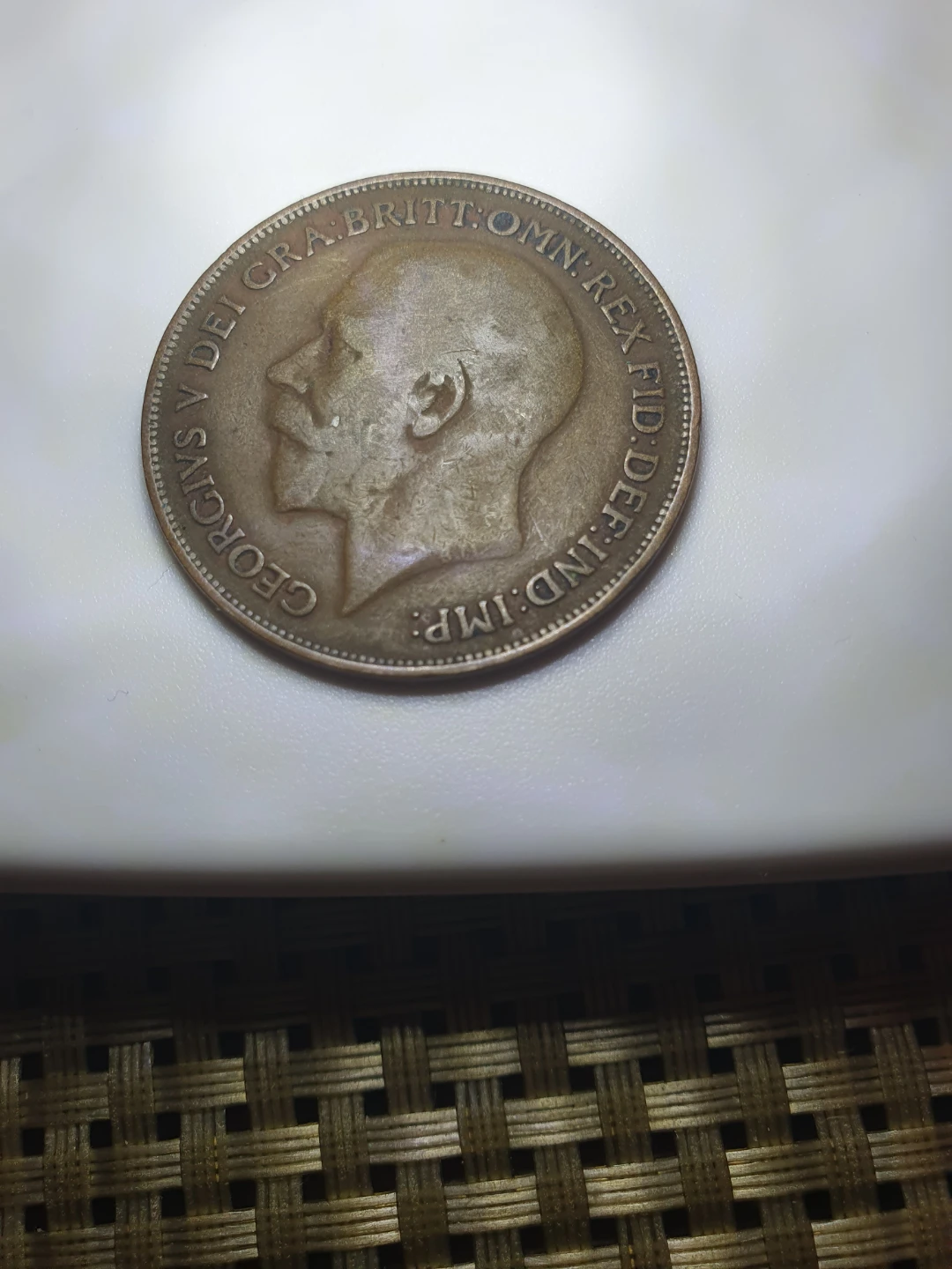 1913 One Penny Coin - photo 2
