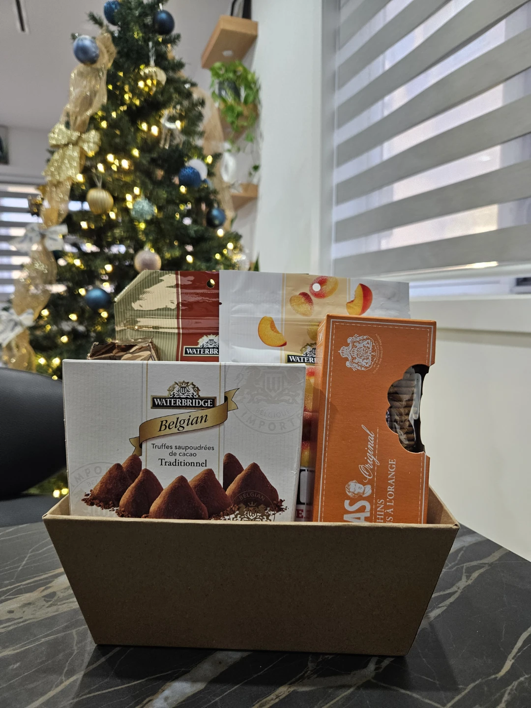 Waterbridge Belgian Chocolate Truffle Gift Basket