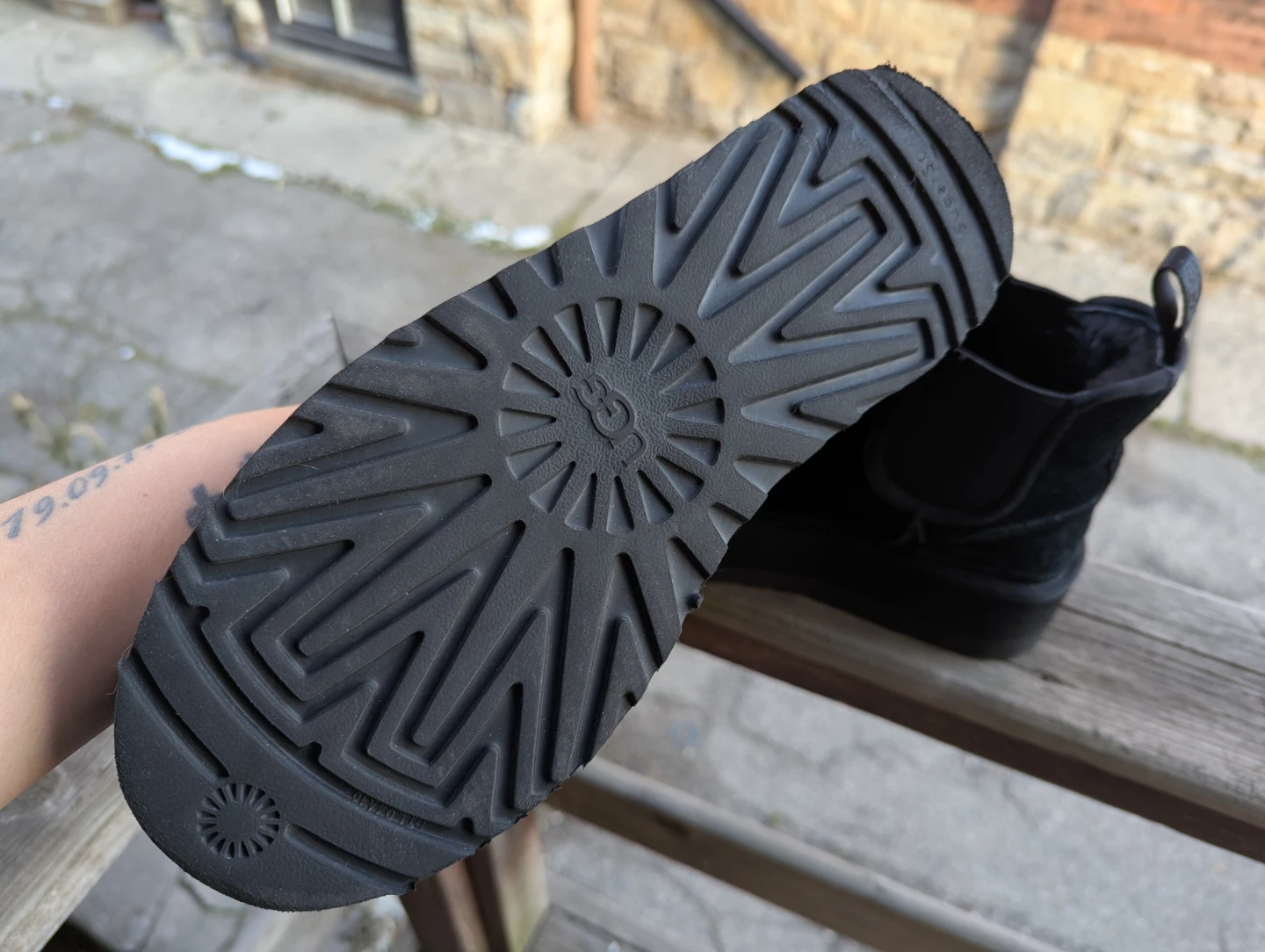 UGG Black Suede Platform Chelsea Boots - photo 2