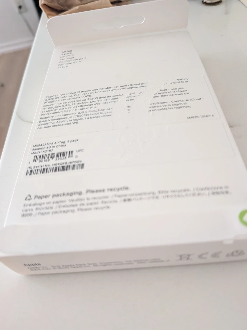 Apple AirTags 4-pack, BRAND NEW, SEALED - photo 2