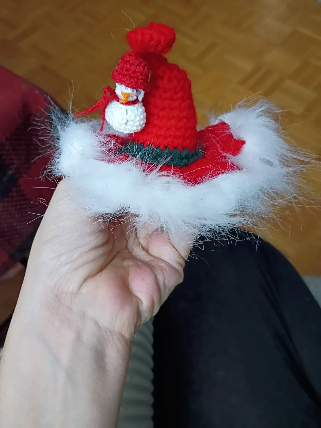 Mini Santa Hat Hair Clip