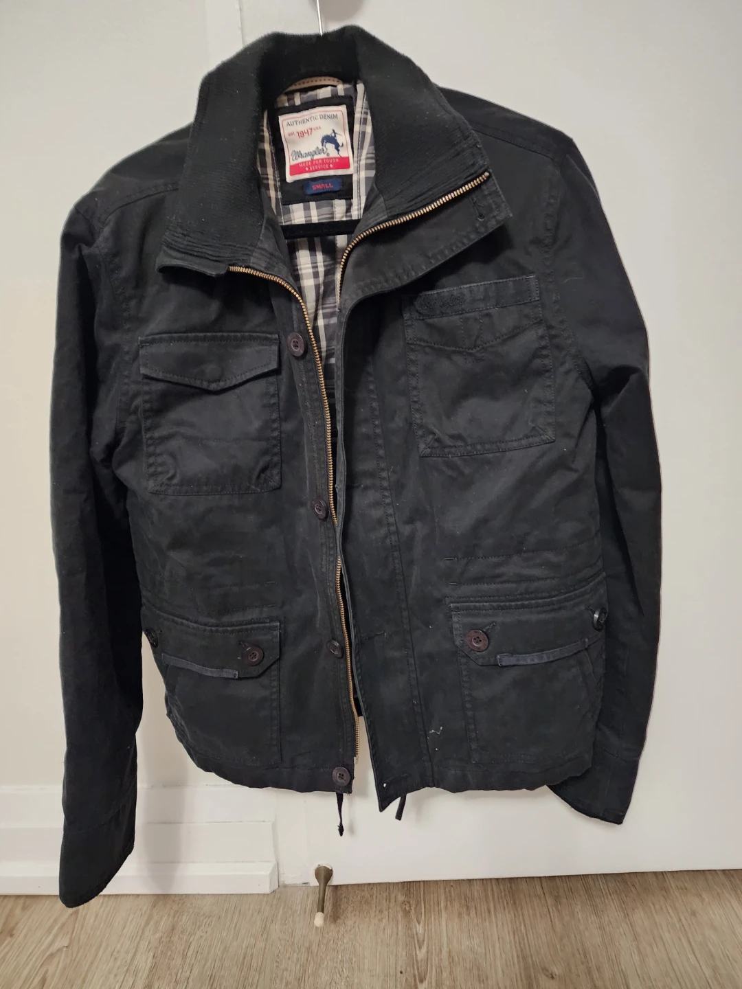 Wrangler Authentic Denim Jacket, Size Small