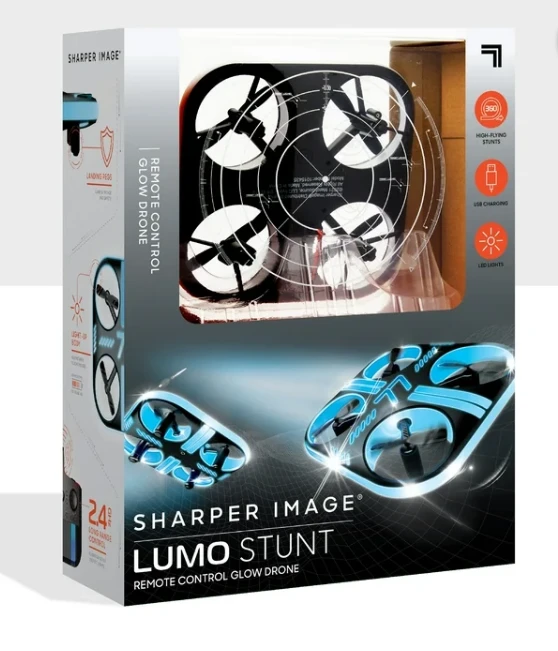 Sharper Image Lumo Stunt Remote Control Glow Drone
