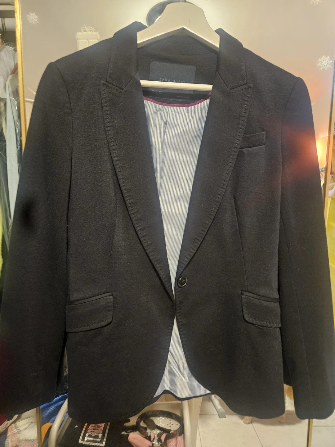 Zara Basic Black Blazer - Size M - photo 3