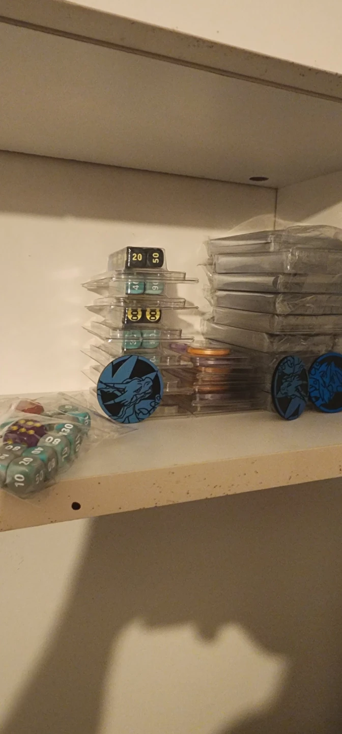 Pokemon TCG Dice, Counters, & Sleeves