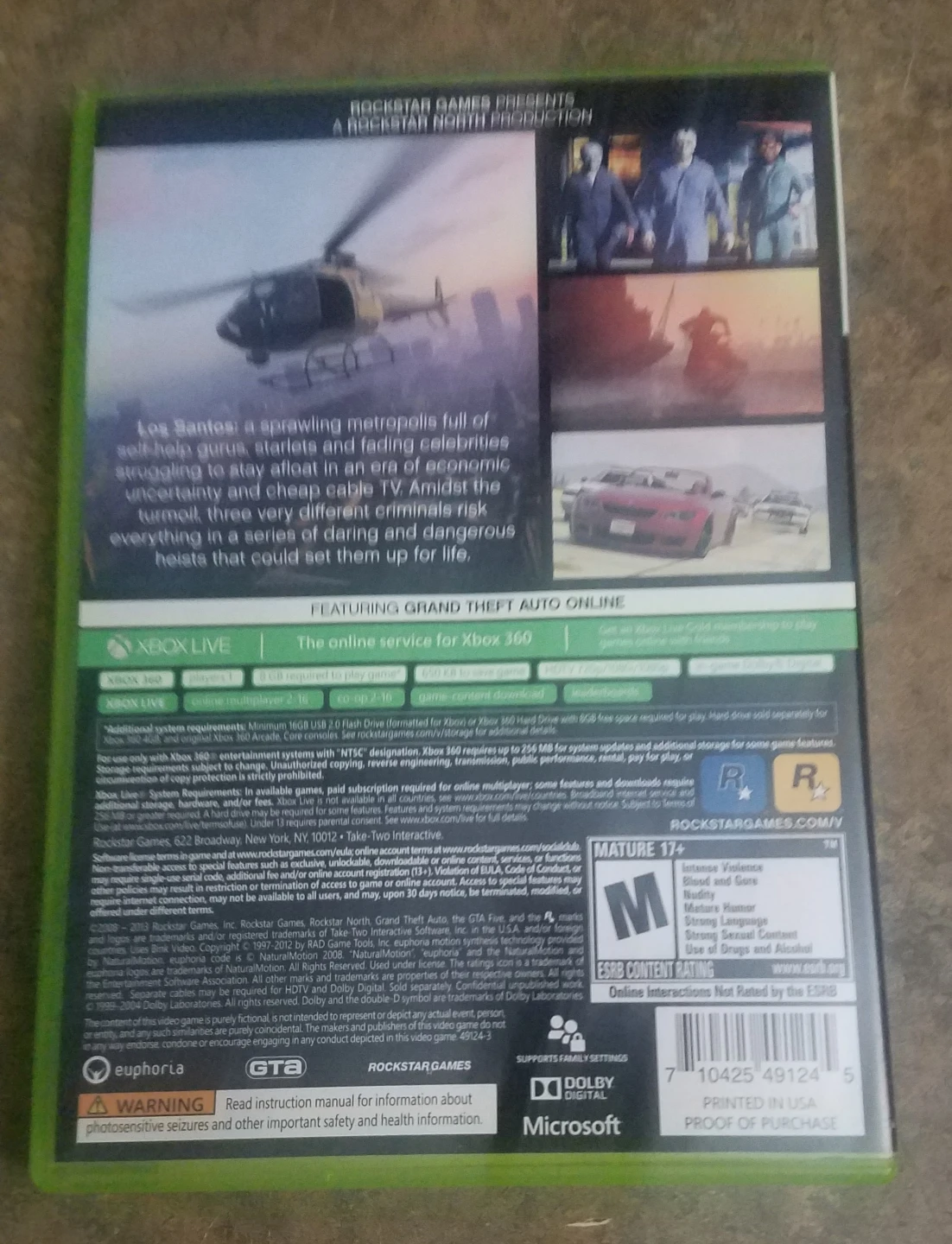 Grand Theft Auto 5 XBOX 360 Two Discs - photo 2
