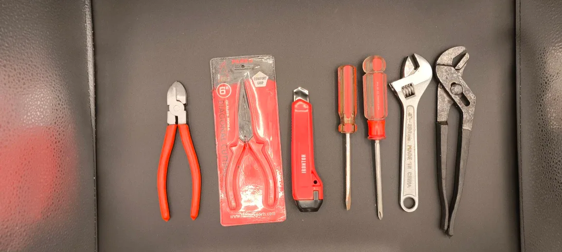 Mixed Tools: Pliers, Screwdrivers, Wrench image indicator(3)