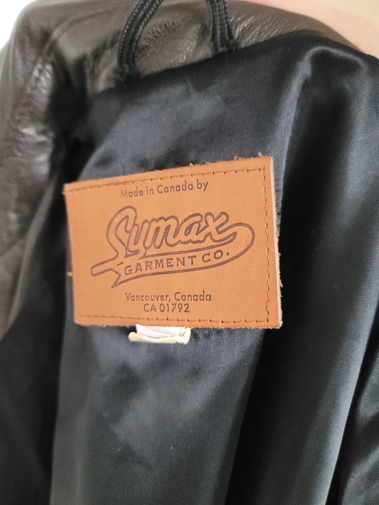 Symax Garment Co. Leather Jacket - Made in Canada - photo 4