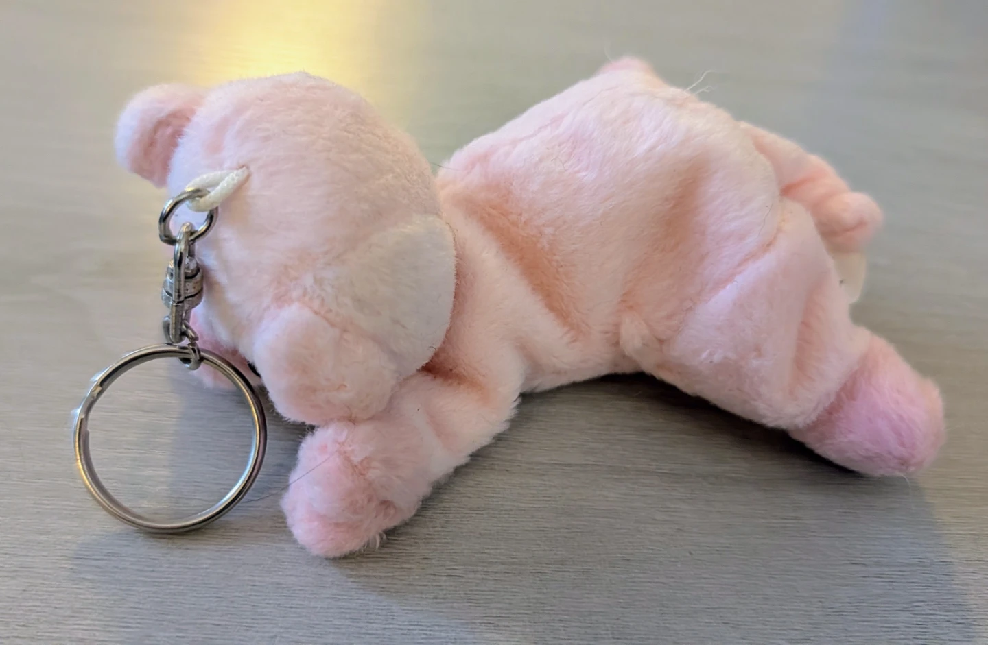 Pink Plush Pig Keychain - photo 3