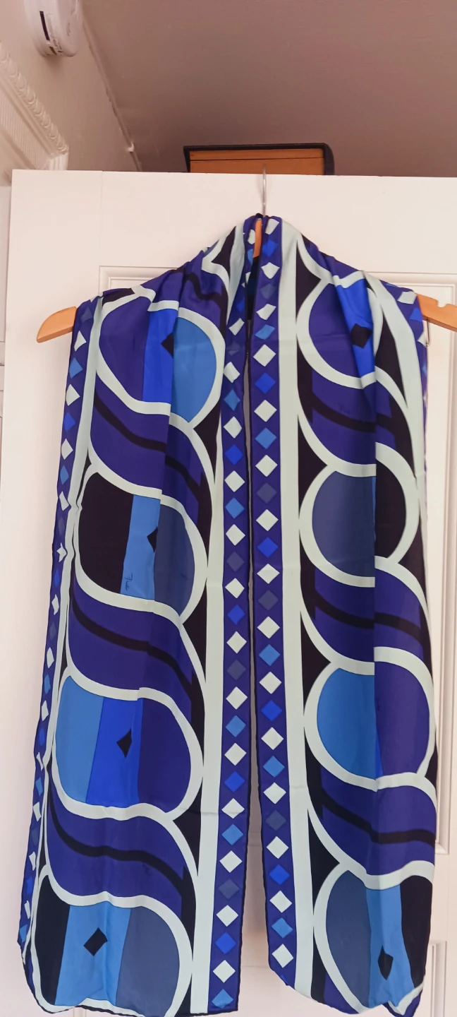 EMILIO PUCCI AUTHENTIC SIGNED SILK SCARF