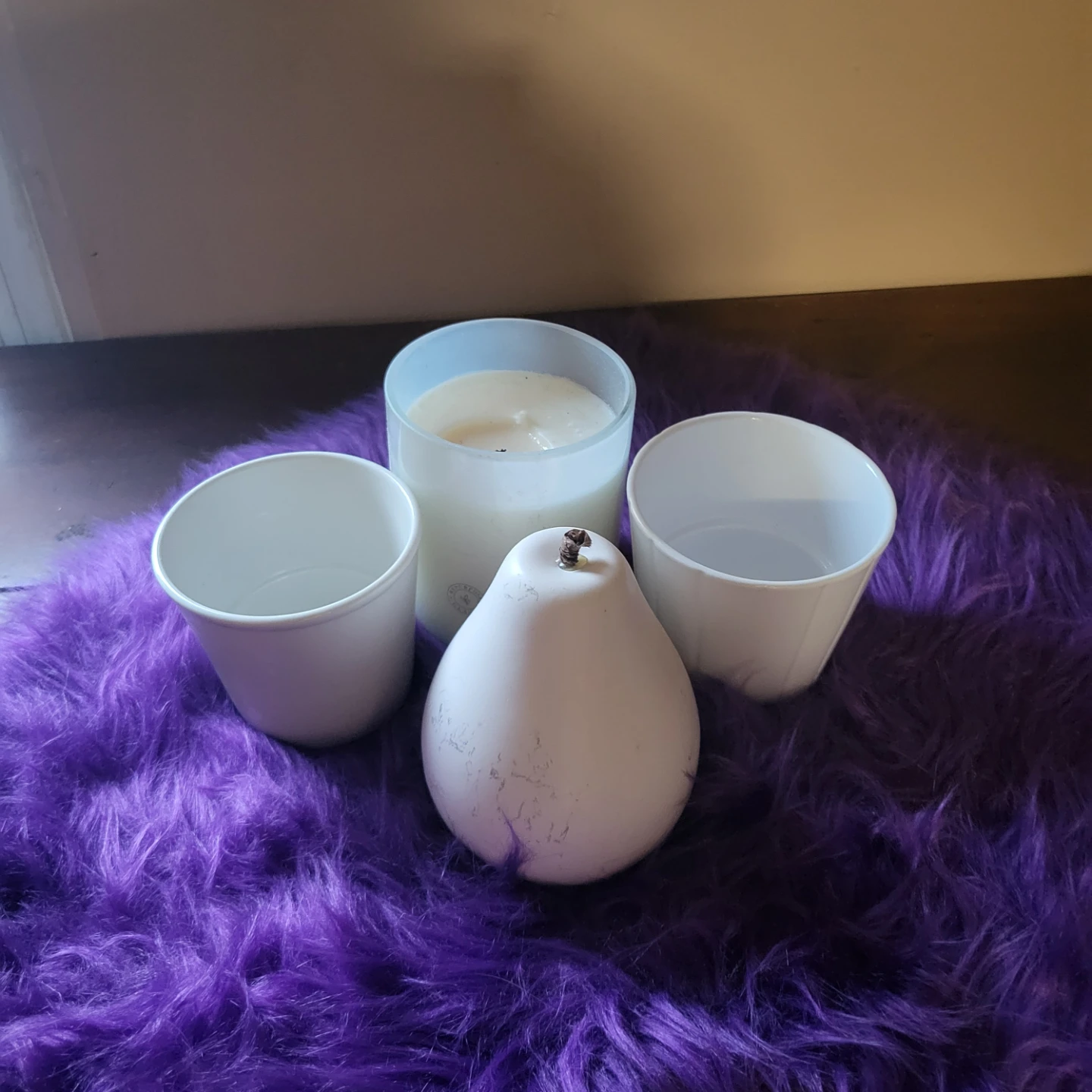 Candle, Candle Holders & Decorative Pear Candle