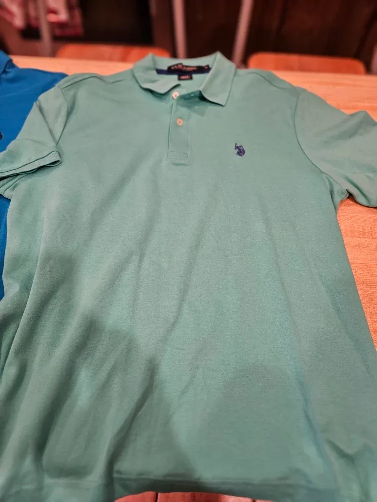 2 U.S. Polo Assn. Polo Shirts - Size M image indicator(2)