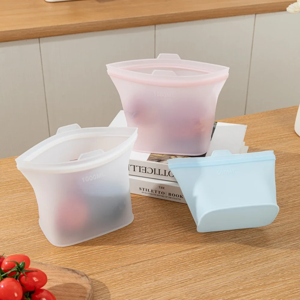 Reusable Silicone Food Storage Bags (Set) image indicator(3)
