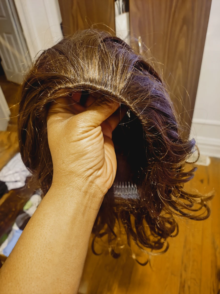 #Cleanout Brown, Auburn Curly half Wig New - photo 5