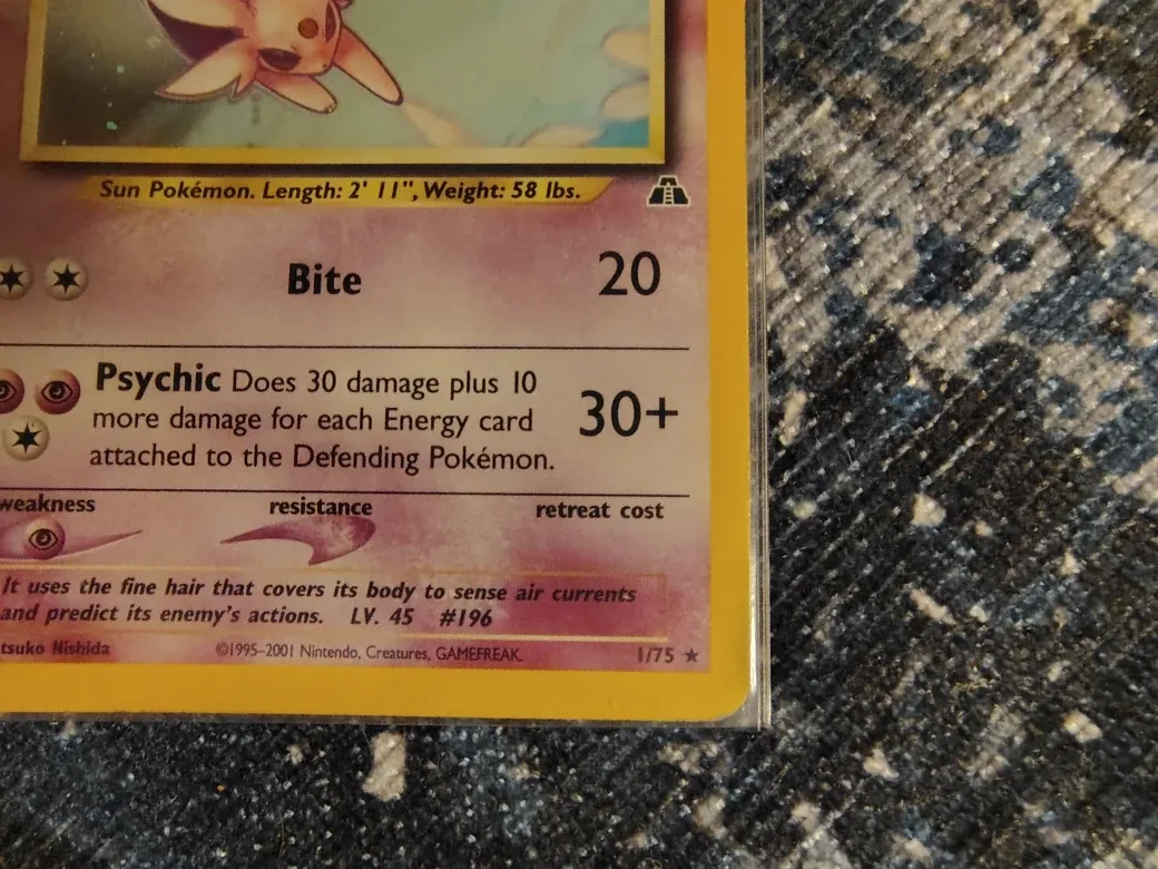 Espeon - Pokemon Card Holo - Neo Discovery image indicator(6)