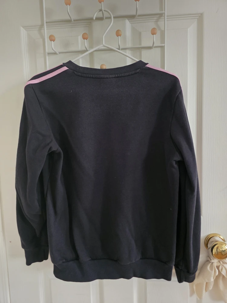 Adidas Black & Pink 3-Stripe Sweatshirt - photo 2
