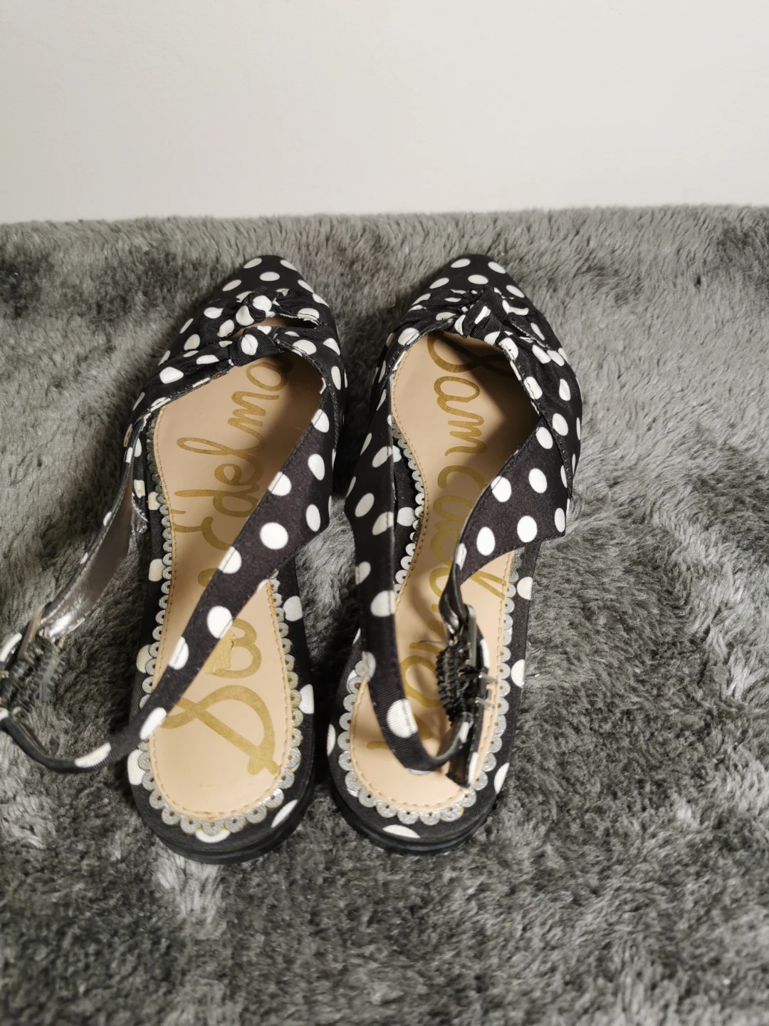 Sam Edelman Polka Dot Slingback Flats - Size 6 - photo 3