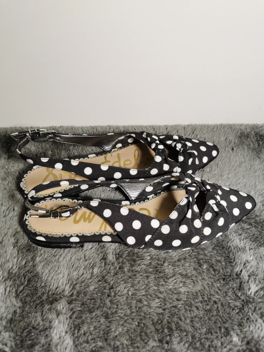 Sam Edelman Polka Dot Slingback Flats - Size 6 - photo 4