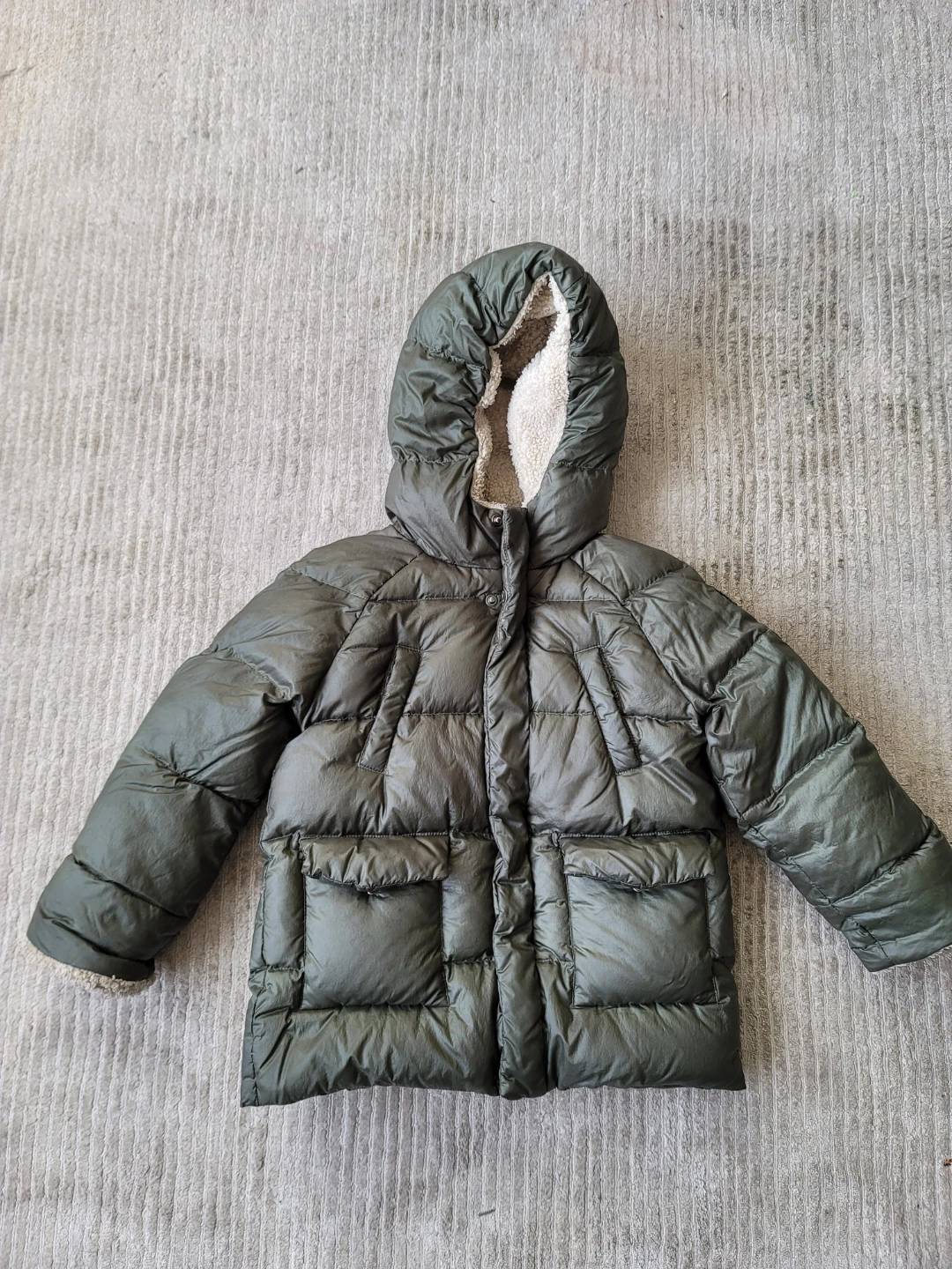 Il Gufo 24M Olive Green Puffer Jacket - photo 2