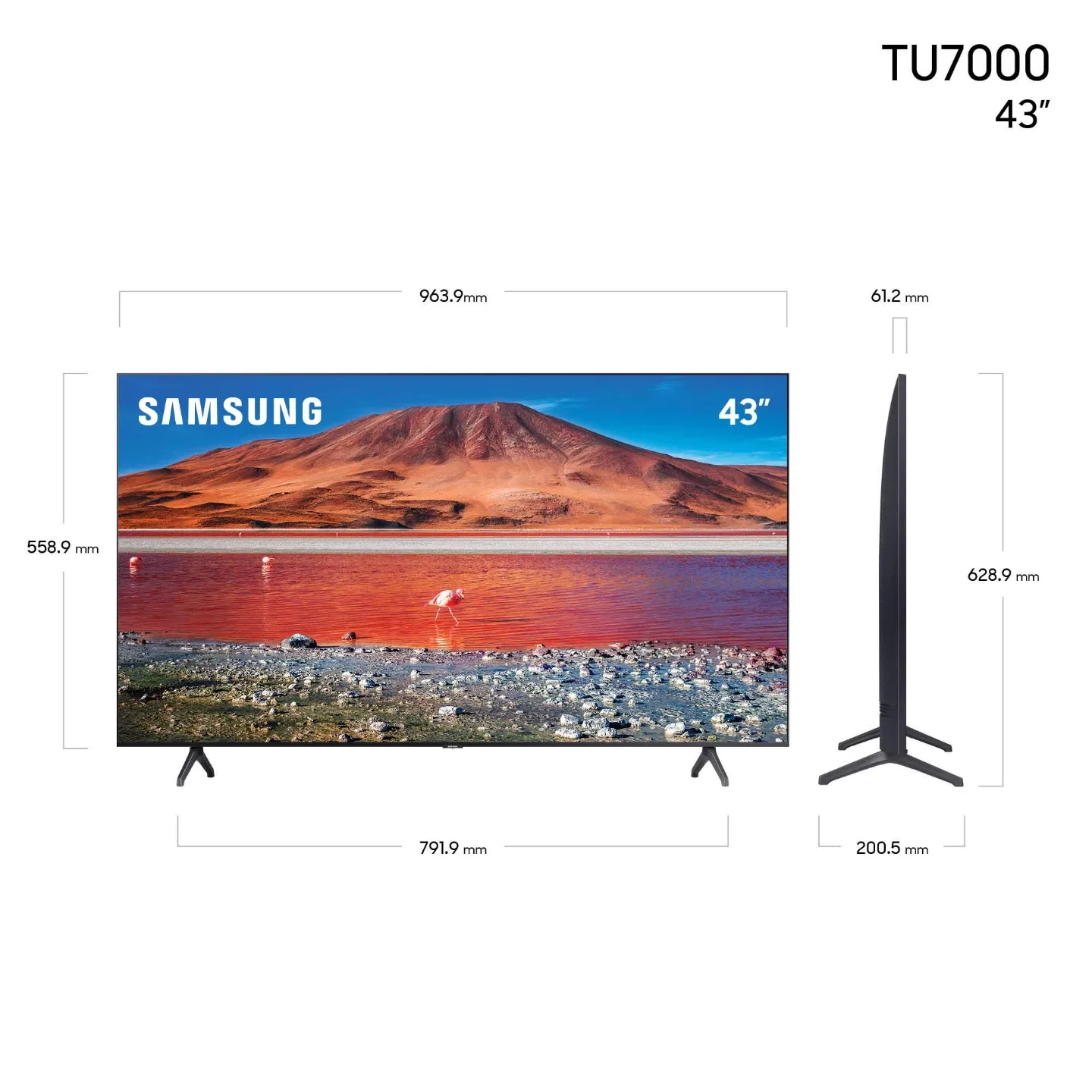Samsung TU7000 43" Crystal UHD 4K Smart TV image indicator(5)