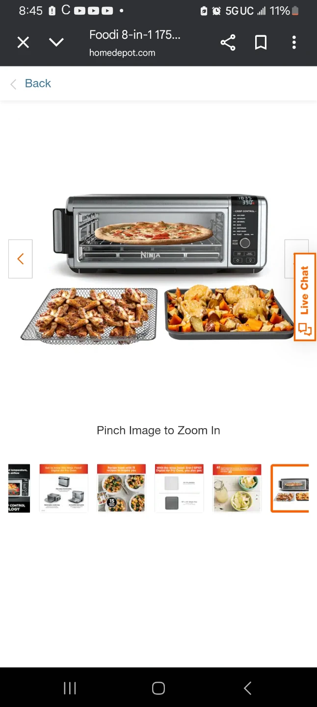 Ninja Foodi 8-in-1 Digital Air Fry Oven SP101 - photo 5