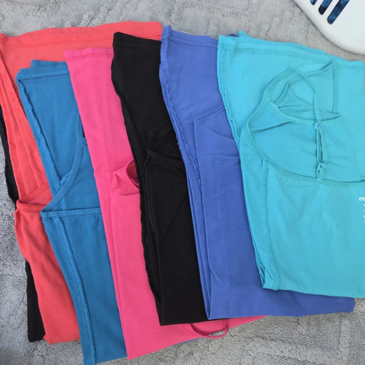 Assorted Colour Long Tank Tops