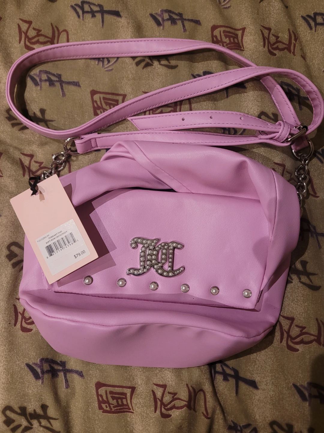 Juicy Couture Soft Bow Crossbody Bag - Pink