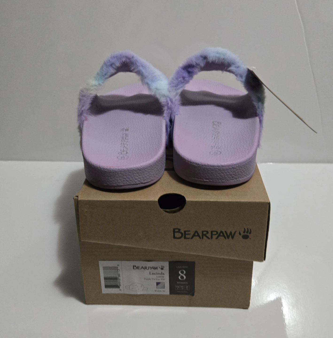 Bearpaw Lucinda Purple Tie-Dye Slides - Size 7 & 8 - photo 4