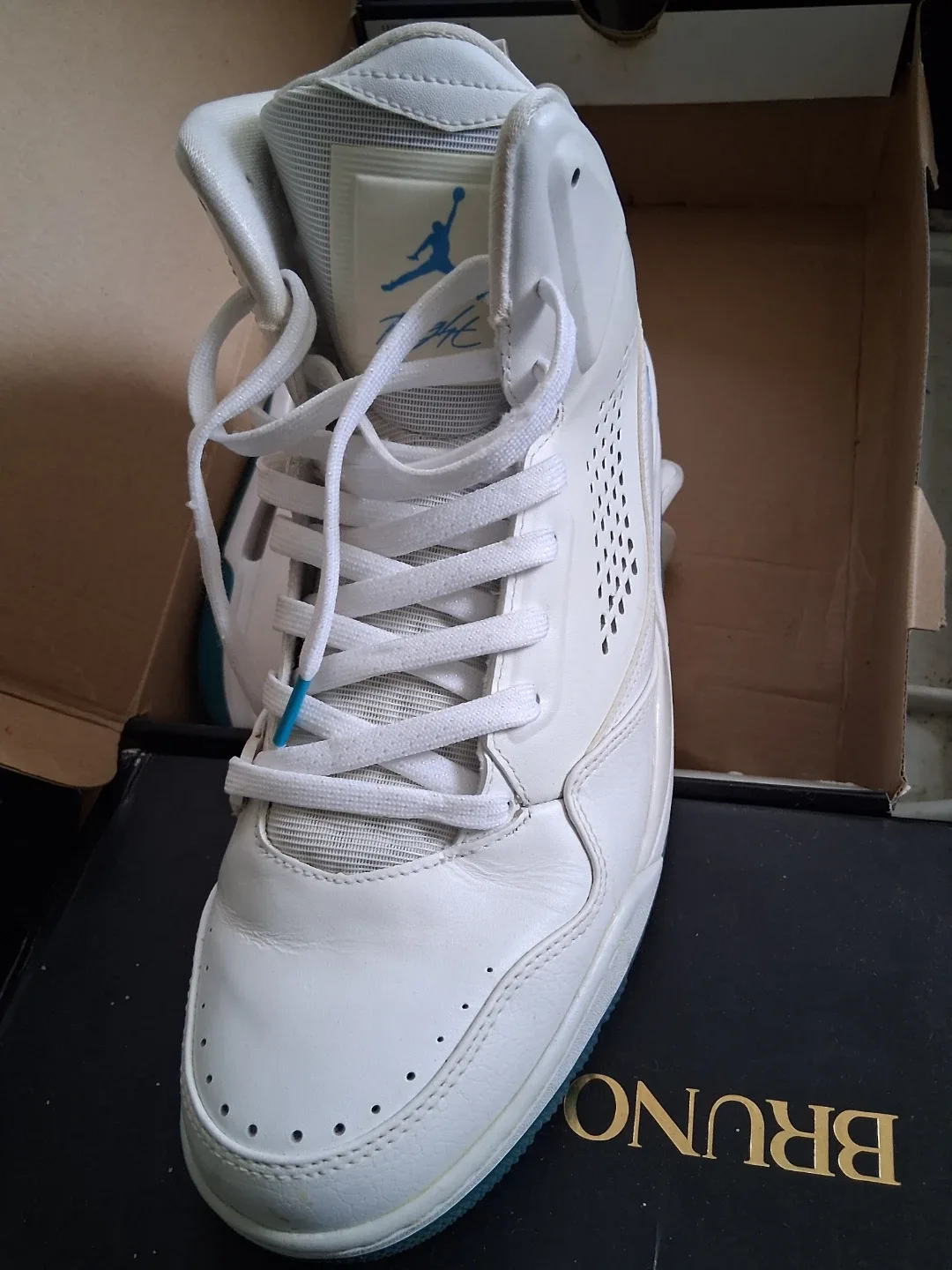 Jordan Flight 45 High White/Blue