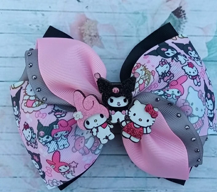 Hello kitty hair bow/ moños. Lazos