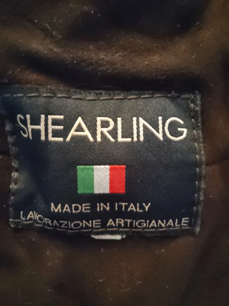 Shearling Brown Leather Coat - Made in Italy image indicator(4)