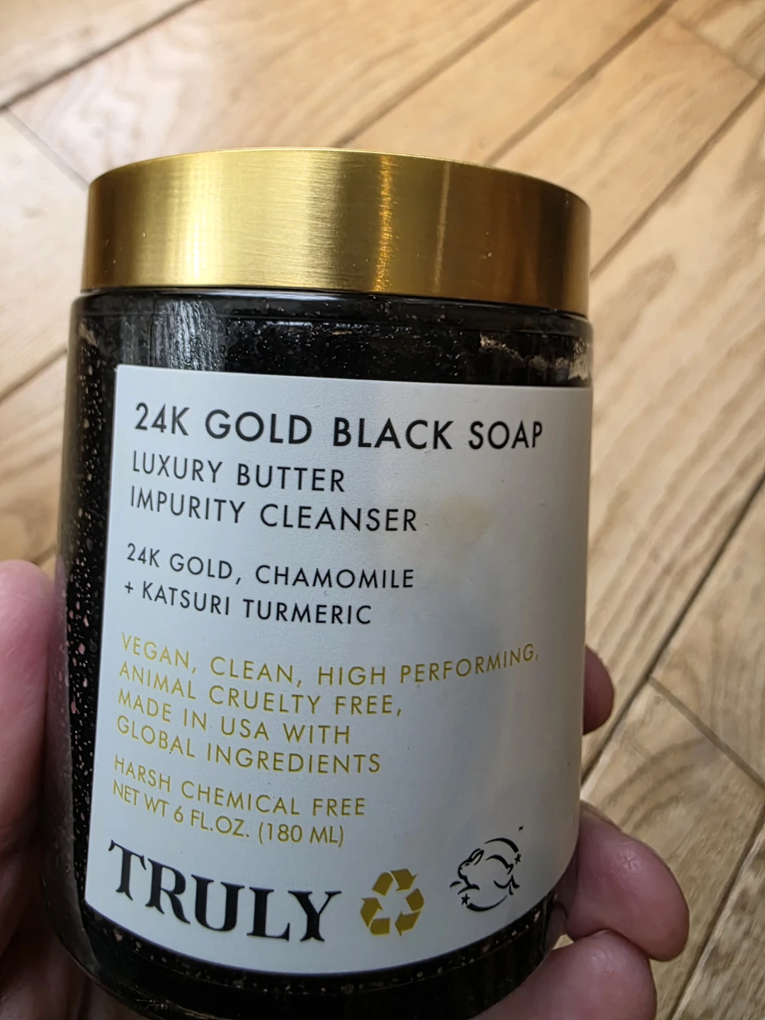 Truly 24K Gold Black Soap Luxury Butter Cleanser