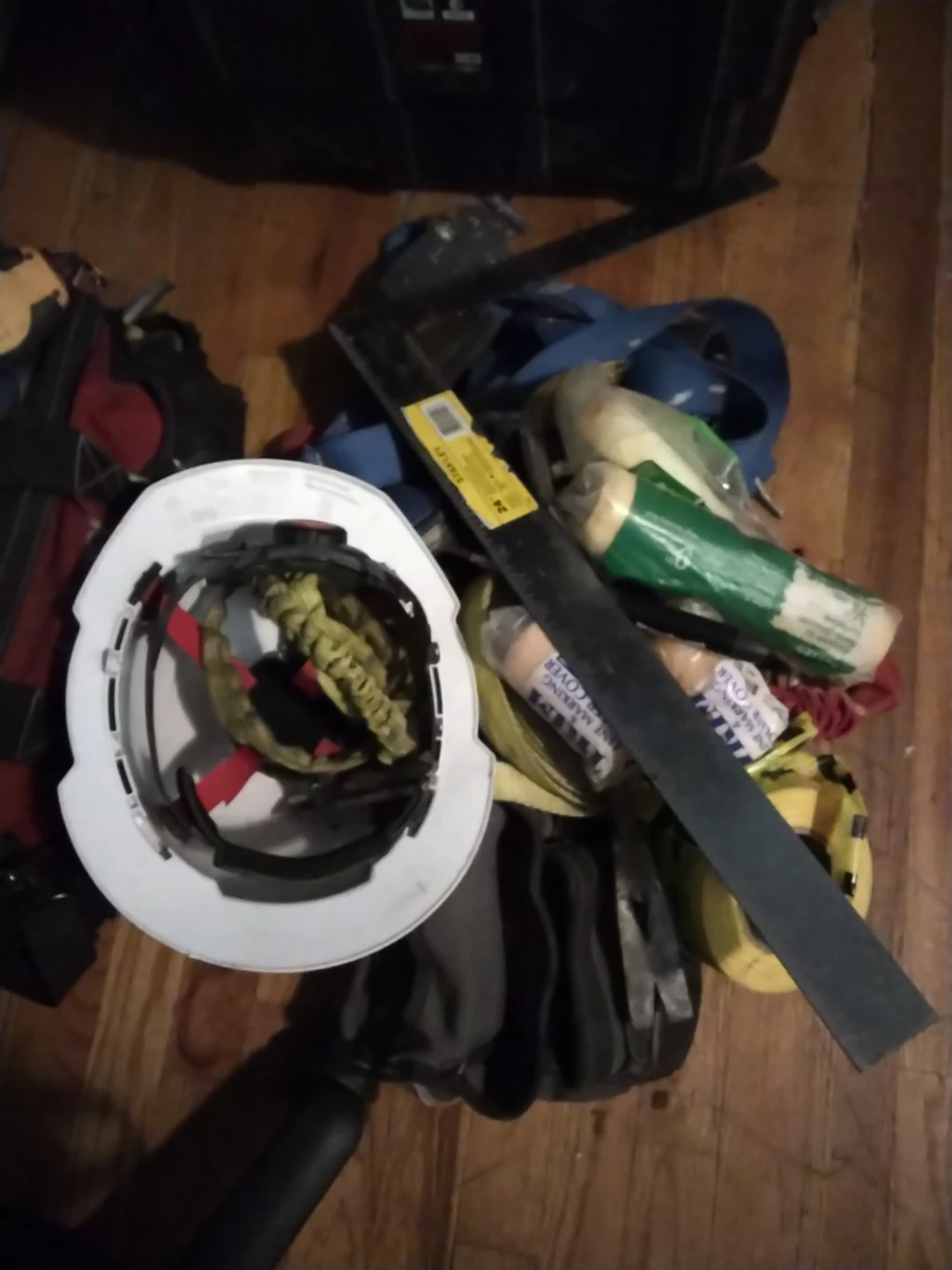 Construction Hard Hat and Tools