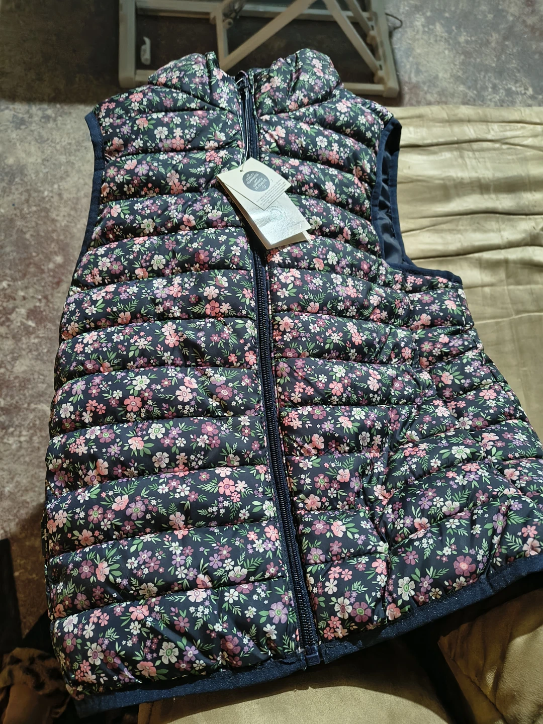 Floral Puffer Vest - New with Tags!