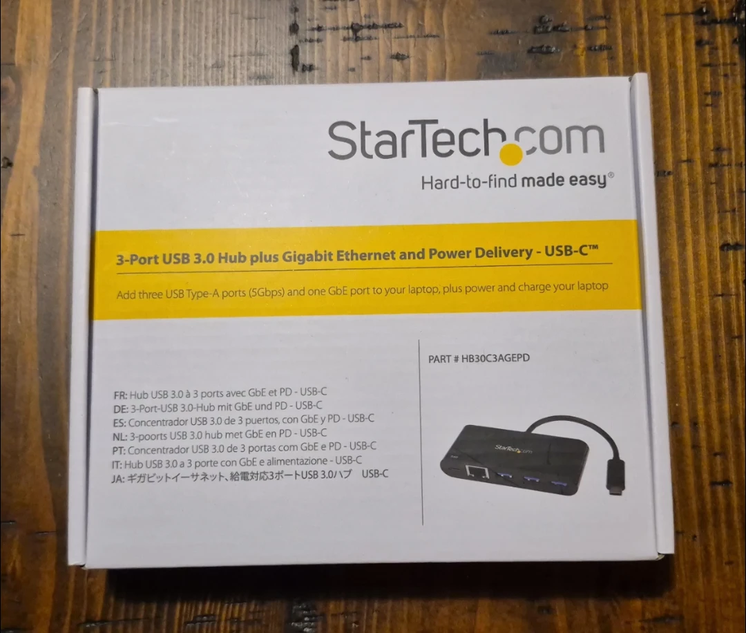 StarTech.com 3-Port USB Hub with Gigabit Ethernet