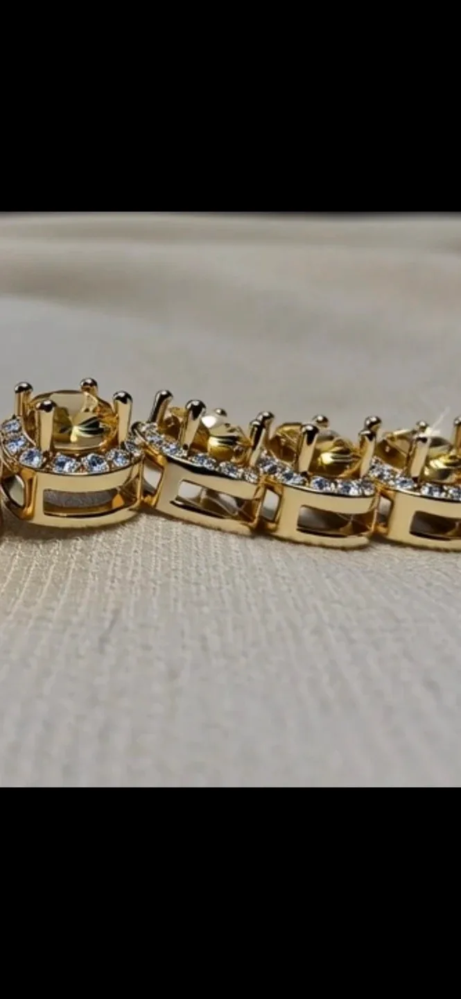 Gold-tone Tennis Bracelet