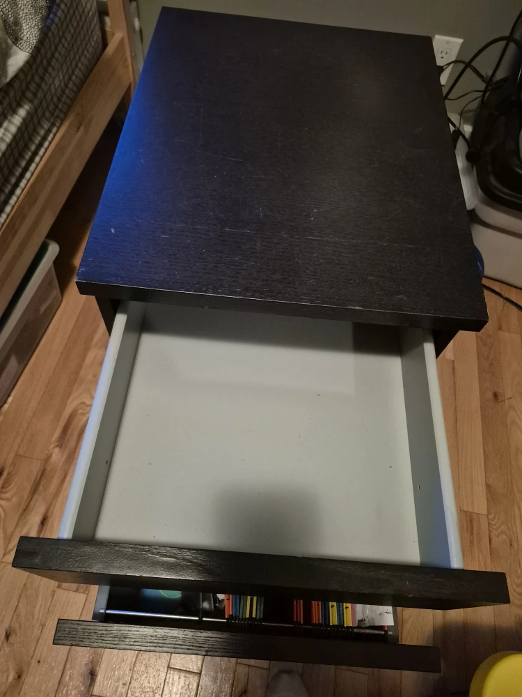 Black Rolling File Cabinet - 23" Height - photo 4
