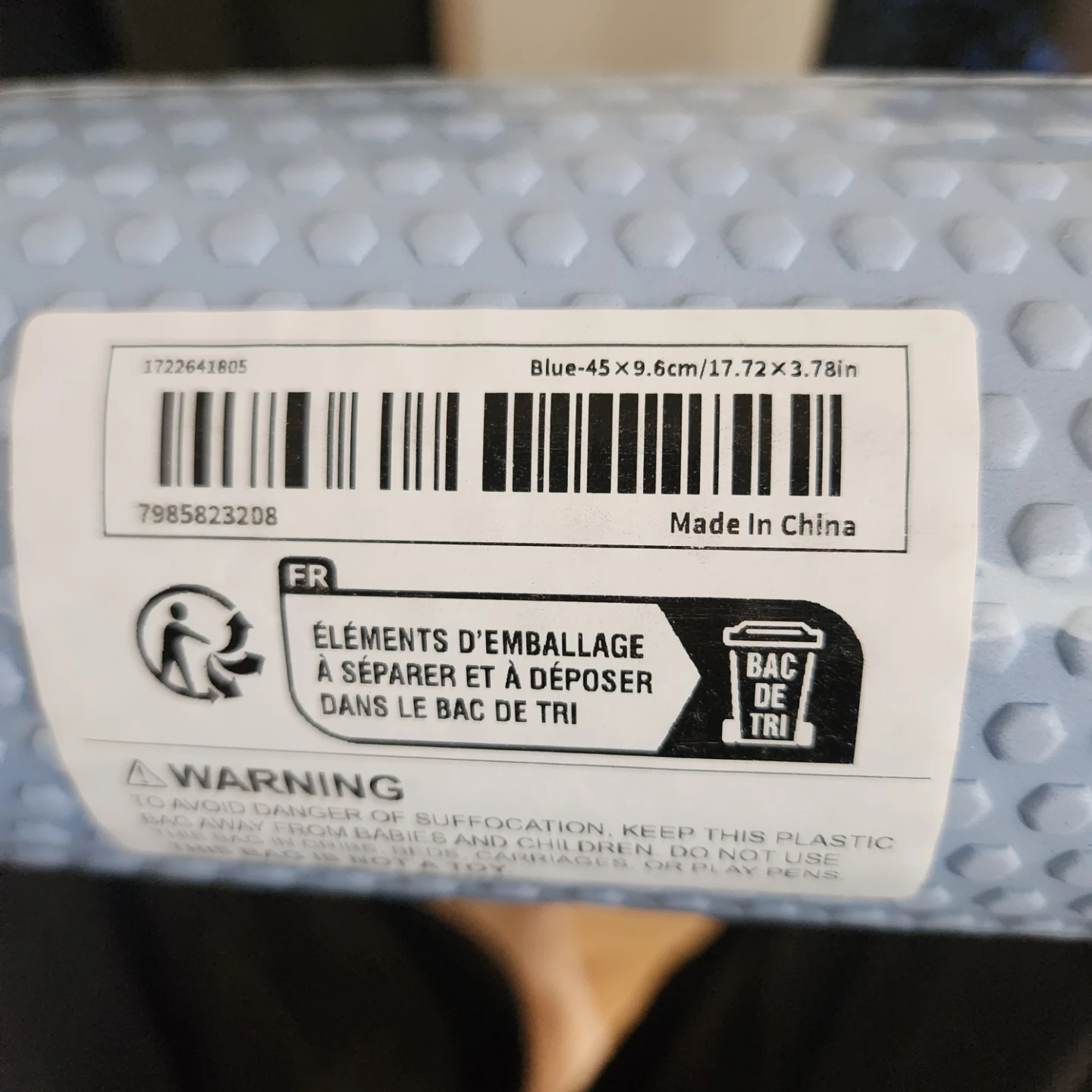 New Blue Foam Roller 17.72 x 3.78 in - photo 4