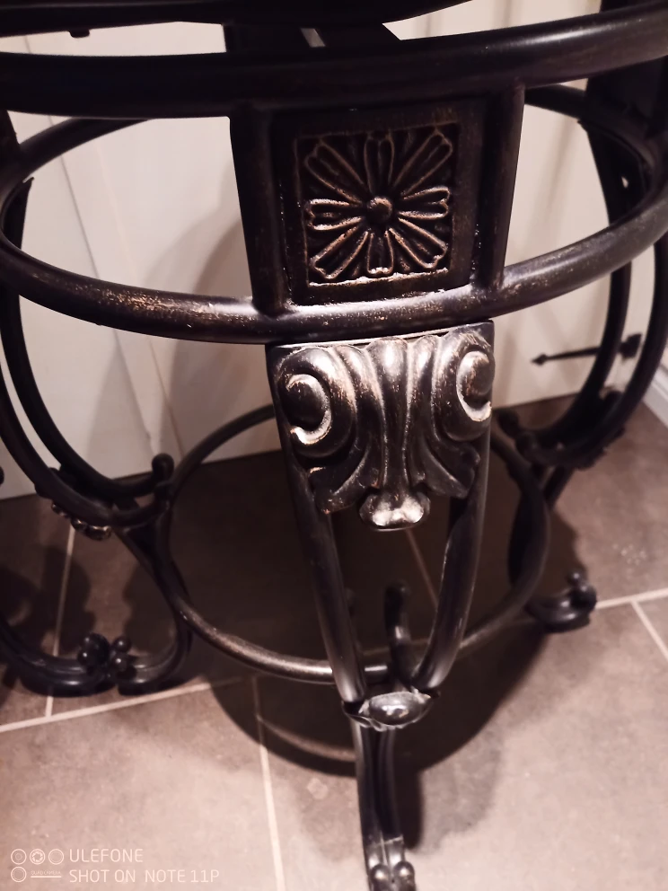 Set of 2 Metal Swivel Bar Stools - photo 5