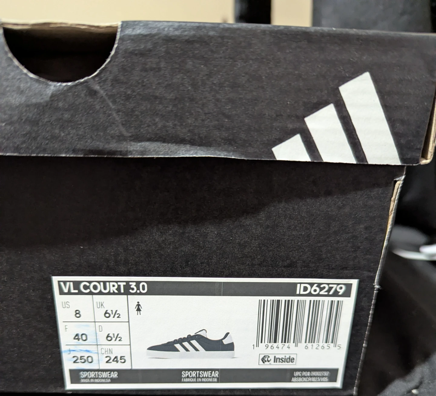 65% OFF Adidas Women's VL Court 3.0 Sneaker size 8 - photo 3