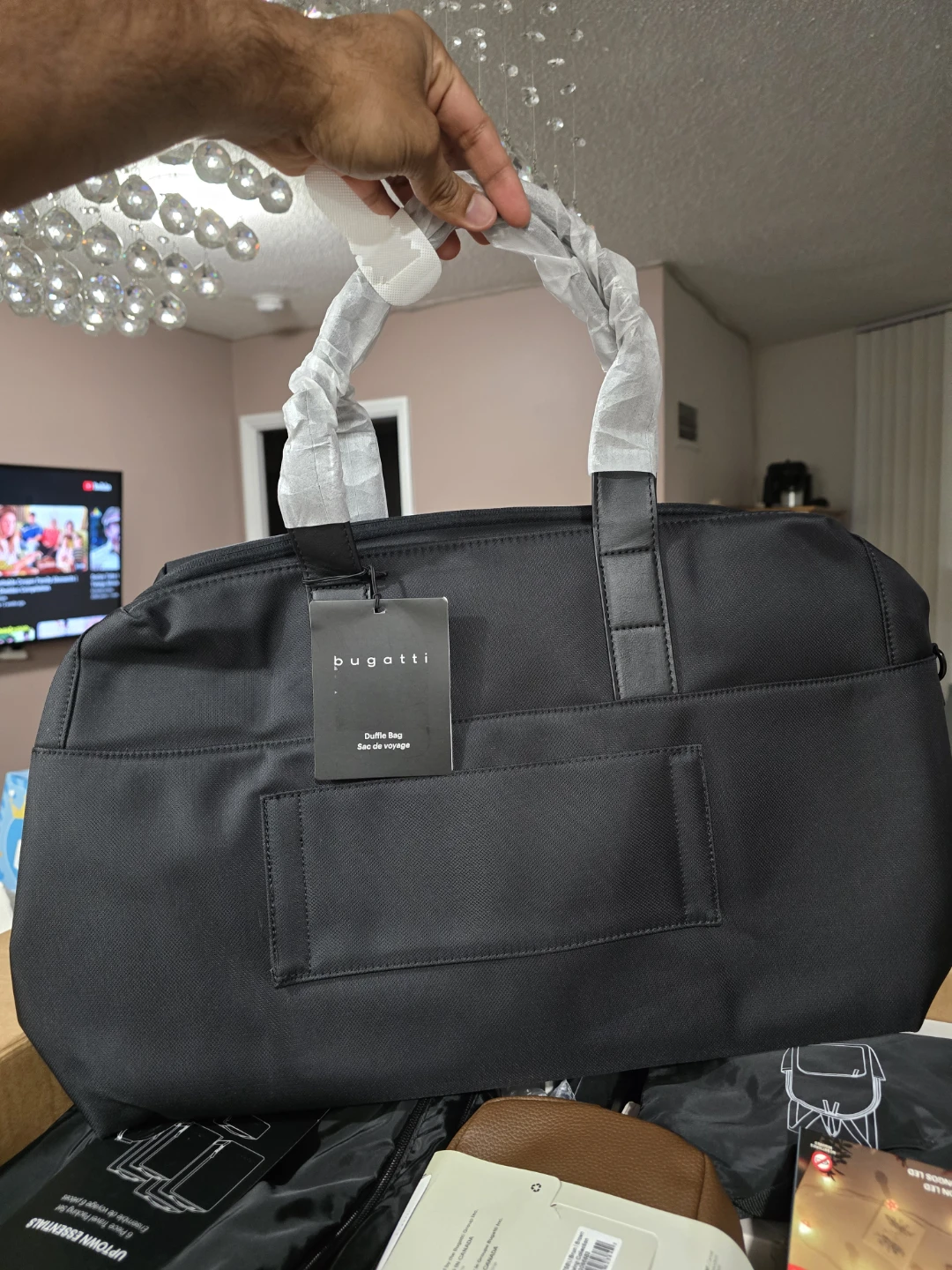 Bugatti Black Essential Collection Duffle Bag - NEW