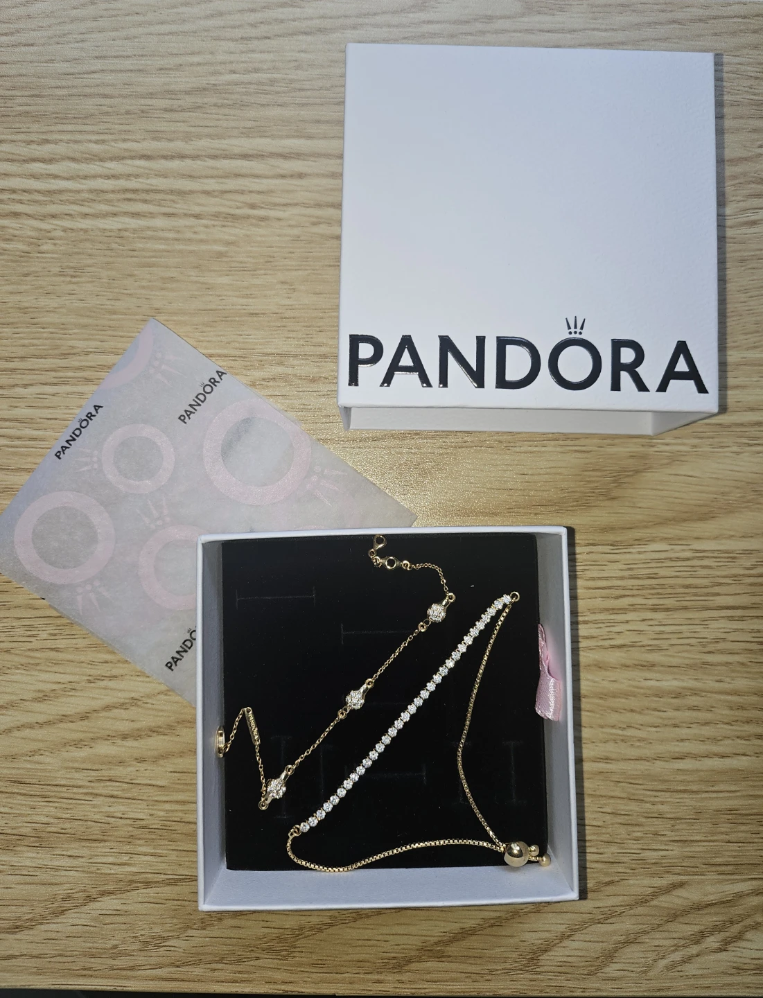 Pandora Gold Bracelets Set with Box