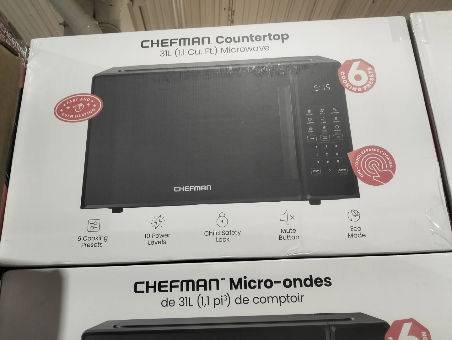 Chefman 31L Countertop Microwave - New in Box!