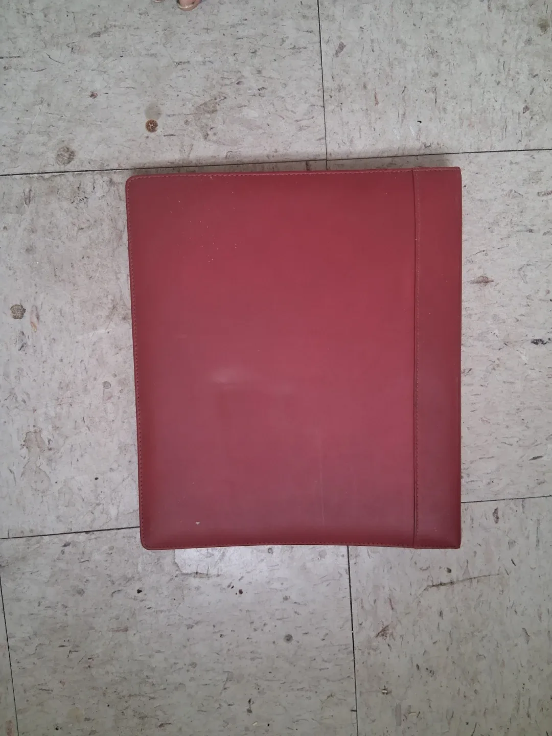 Buxton Red Leather 3-Ring Binder