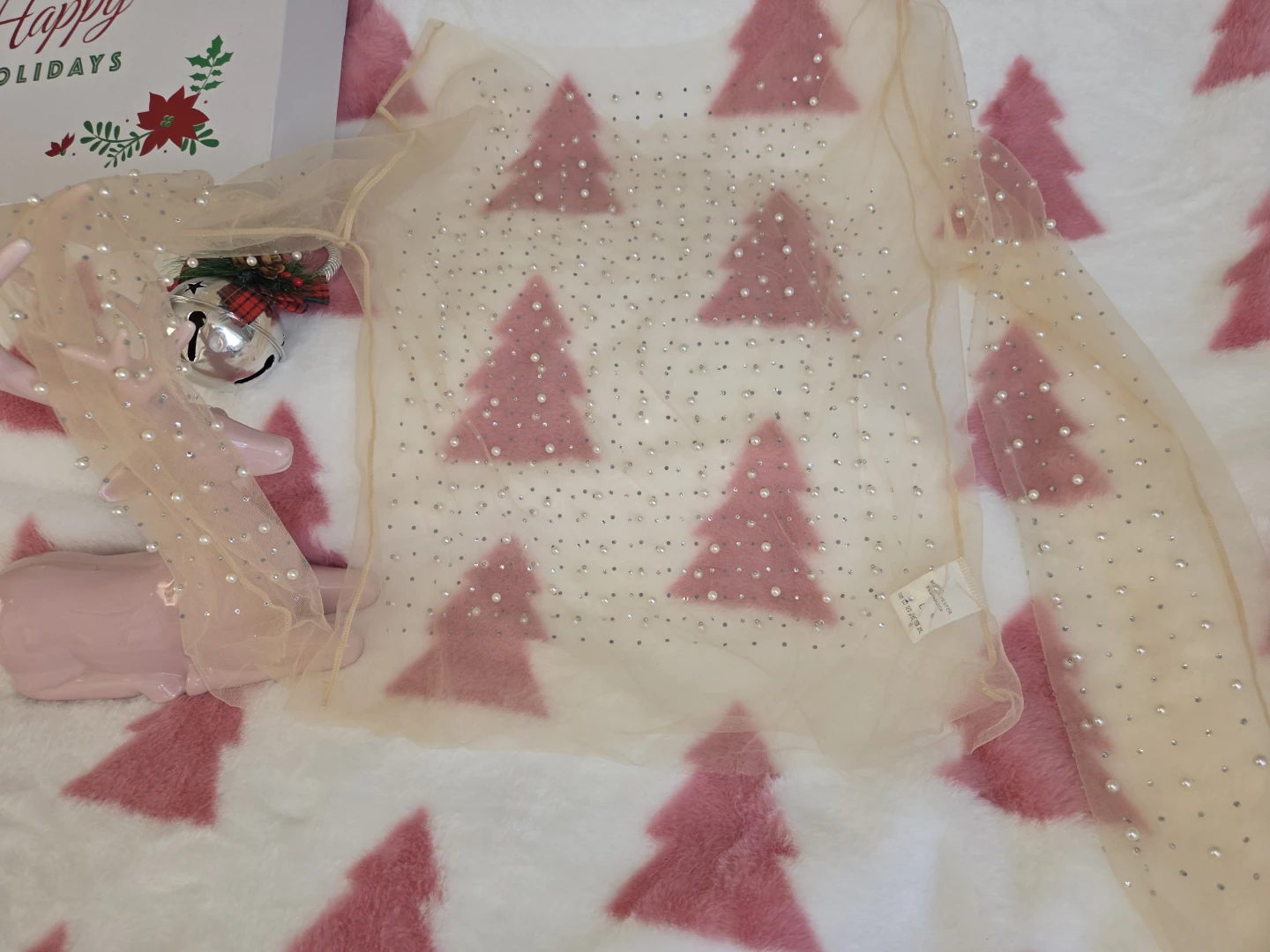 See through Blouse with studs
