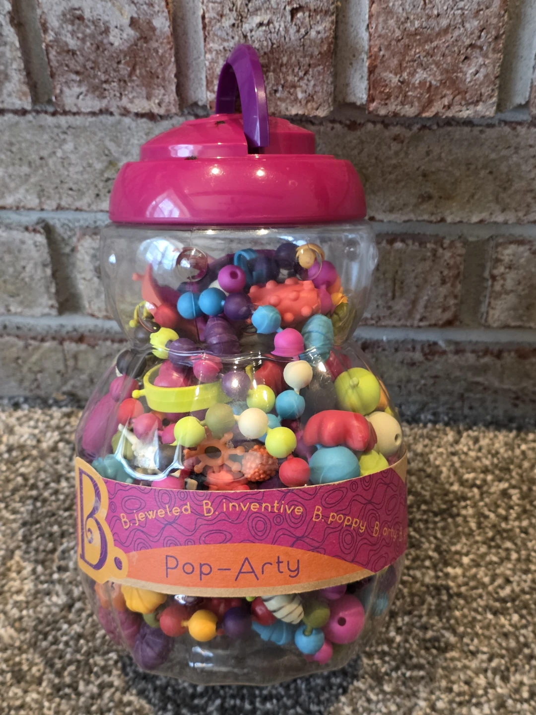 B. Pop-Arty Beads in Container - Great Gift!