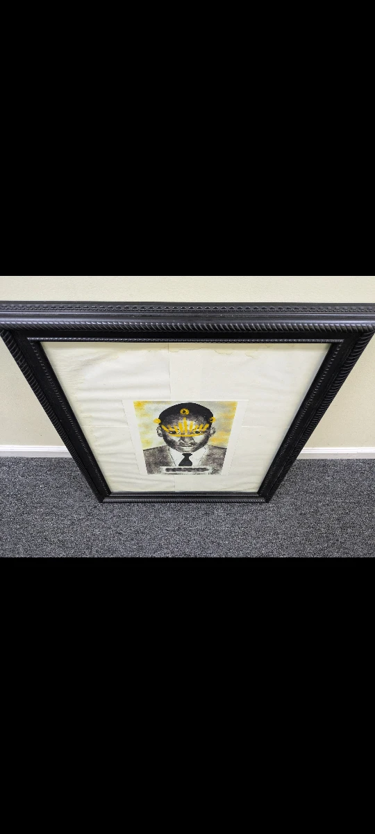 Framed penciled MLK Jr. Print - photo 3
