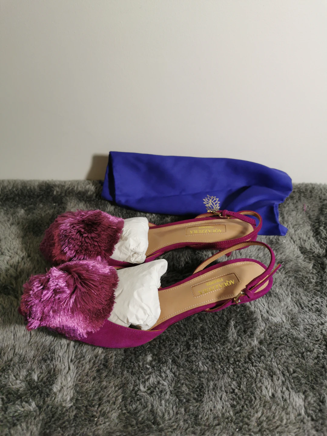 Aquazzura Firenze Purple Heels - photo 4