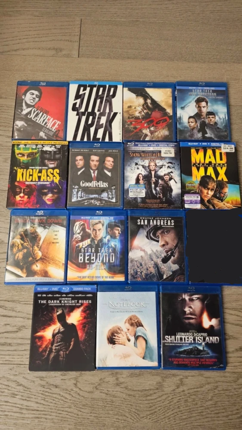 Various Blu-Rays